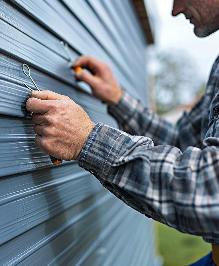 Grey rooftop shingles covering a newly constructed home